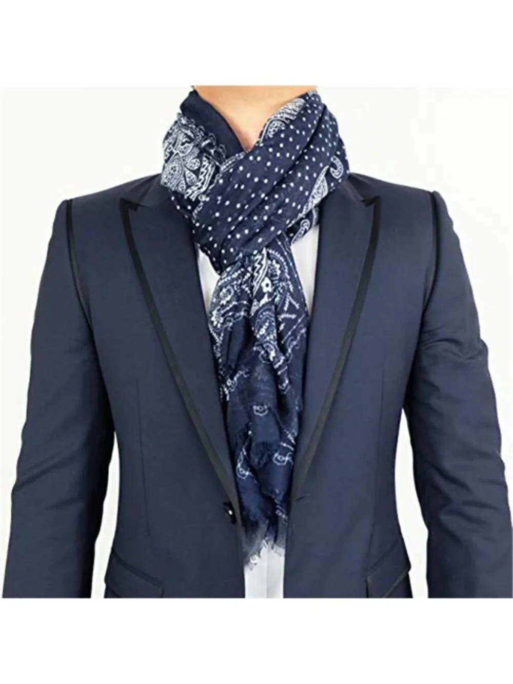 Men's Scarf Lightweight Paisley Fashion Scarves